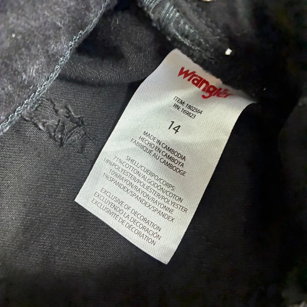 Wrangler Retro Mens Size 14 33x30 Black Bootcut Jeans Mid Rise Denim Pants 34x32